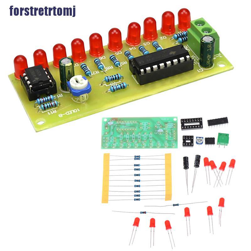 Bảng Mạch Đèn Led Tự Làm Ne555 + Cd4017 Pcb