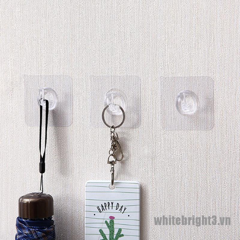 Bộ 1 / 10 Cây Lau Nhà / Túi Treo Tường Siêu Dính Màu Trắng
