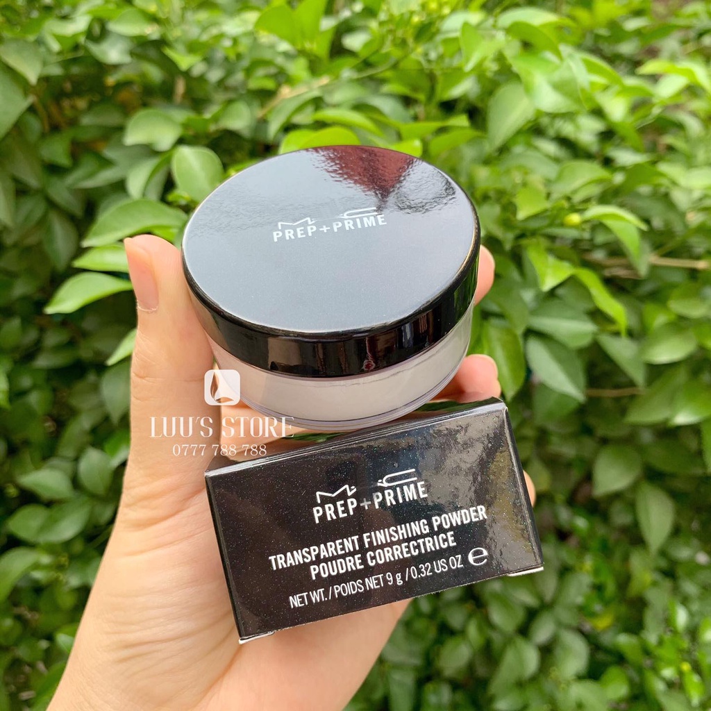 PHẤN PHỦ BỘT KHÔNG MÀU MAC PREP + PRIME TRANSPARENT FINISHING POWDER POUDRE 9G CHÍNH HÃNG - 9624