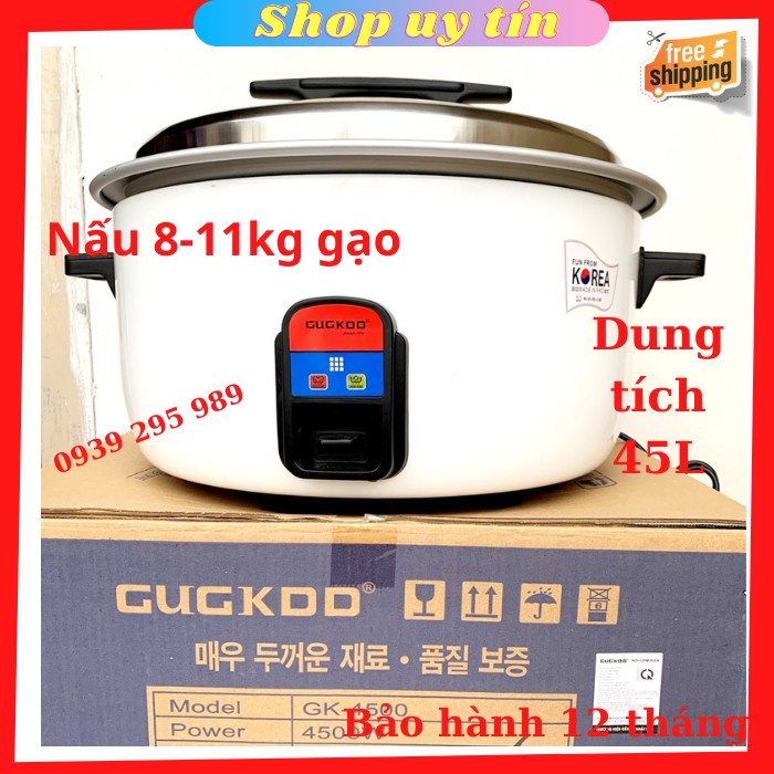 Nồi cơm điện công nghiêp công suất 4500W trọng lượng nấu khoảng 8-11kg gạo