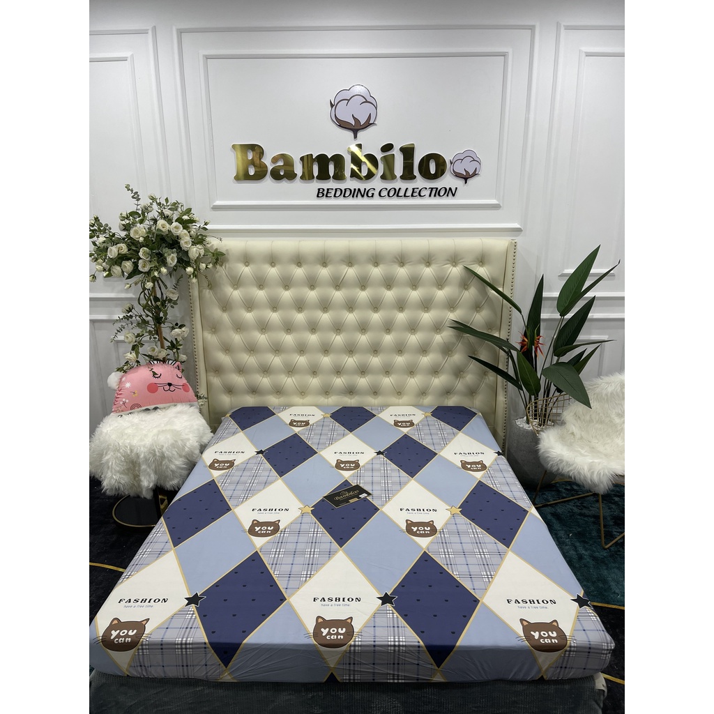 Ga chống thấm BAMBILO cotton 100% cao cấp , Drap cotton chống thấm NANO kháng khuẩn hàng nhập khẩu