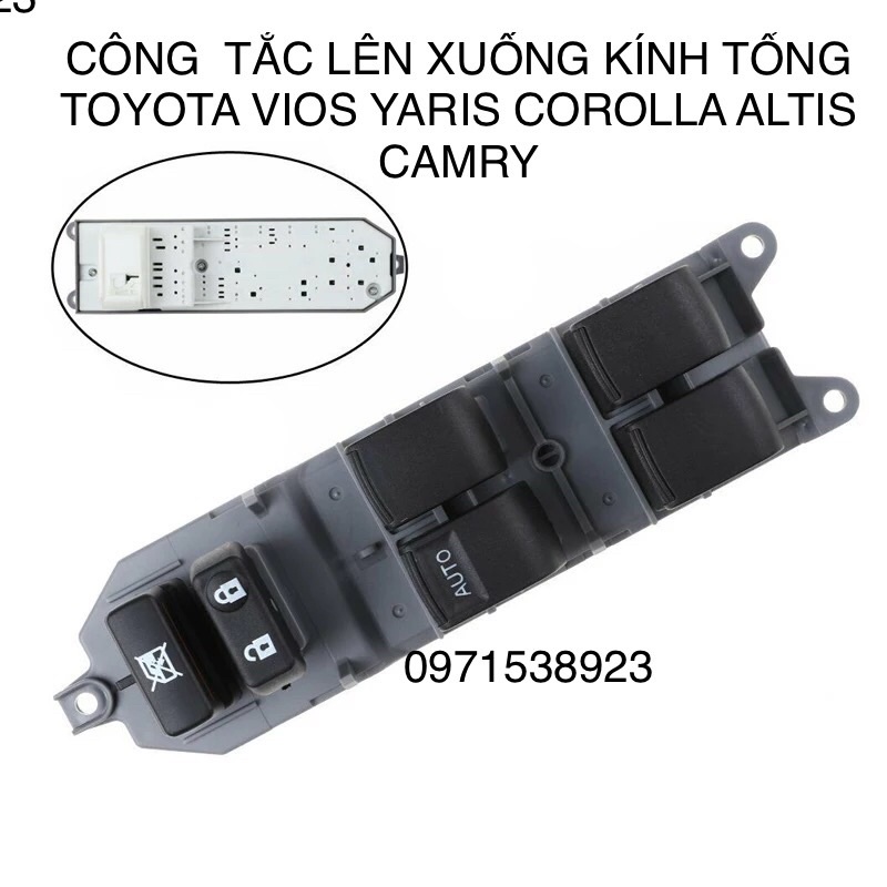 CÔNG TẮC LÊN XUỐNG KÍNH TỔNG TOYOTA VIOS CAMRY COROLLA ALTIS RAV4 YARIS 84820-02190 HÀNG CAO CẤP GIÁ RẺ