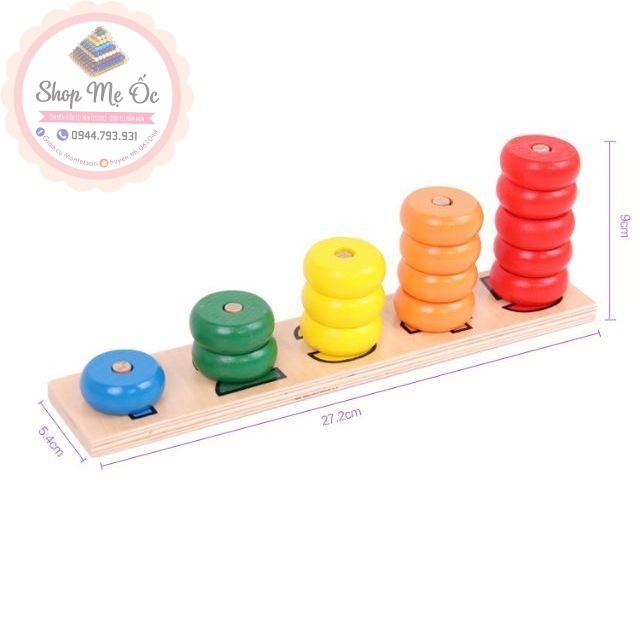 Giáo cụ Montessori - Bộ học số và lượng