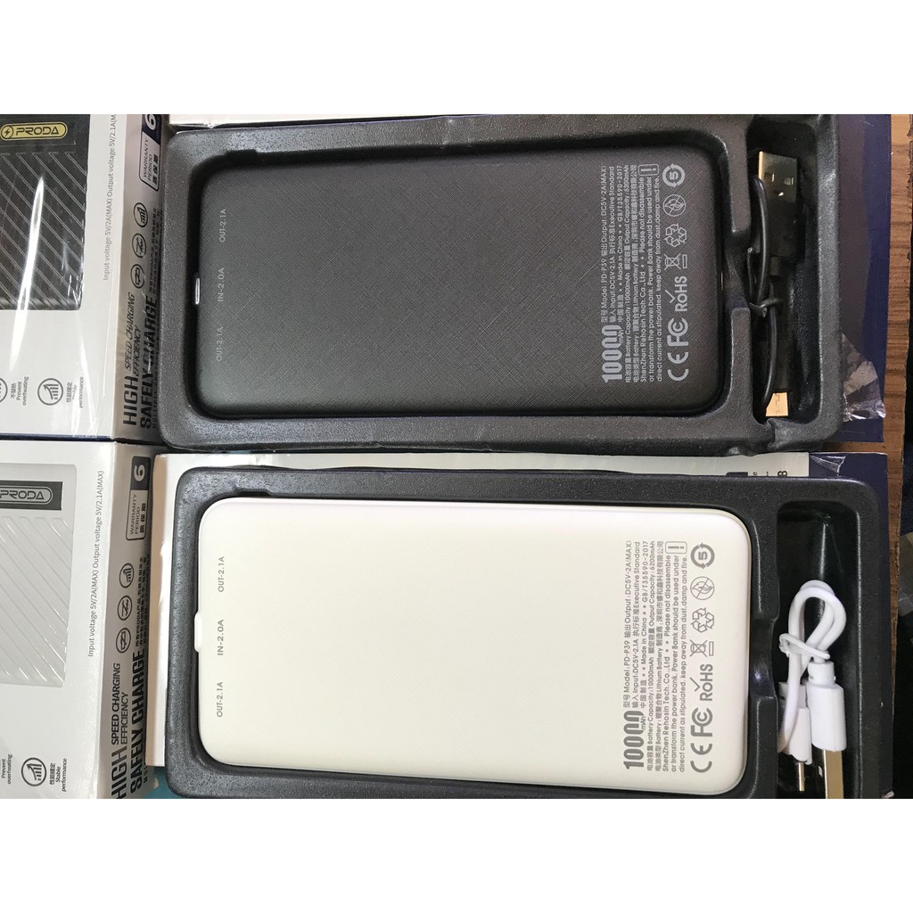 PIN SẠC DỰ PHÒNG PRODA 10000MAH PD-P39