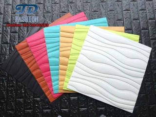Xốp dán tường vân sóng 