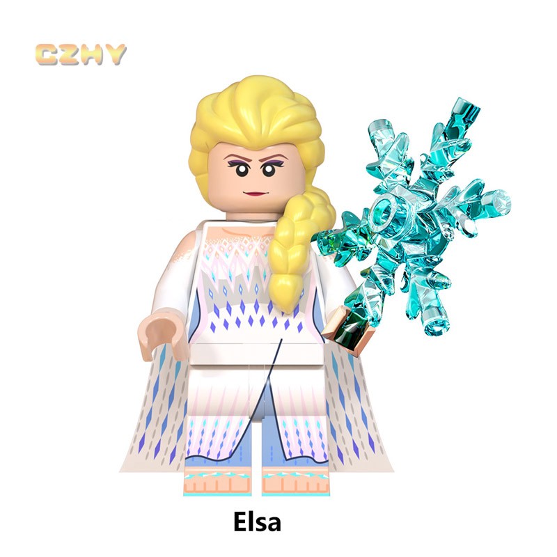 Bộ Mô Hình Lắp Ghép Lego Nhân Vật Anna Elsa Wm6084