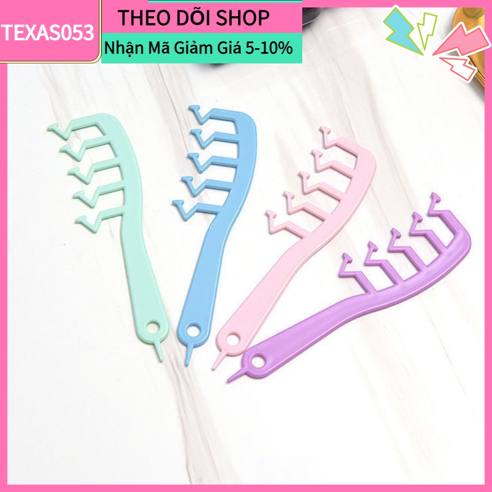 [Hàng mới về] Lược răng thưa hình chữ Z chải tóc tạo kiểu thời trang chuyên nghiệp