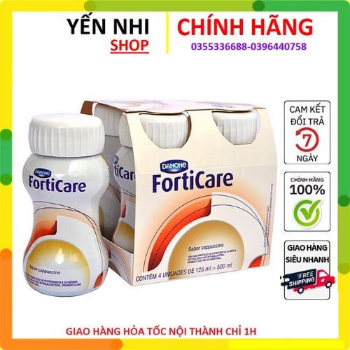Combo lốc 4 chai sữa dinh dưỡng Forticare dành cho người bệnh ung thư (chai 125ml)