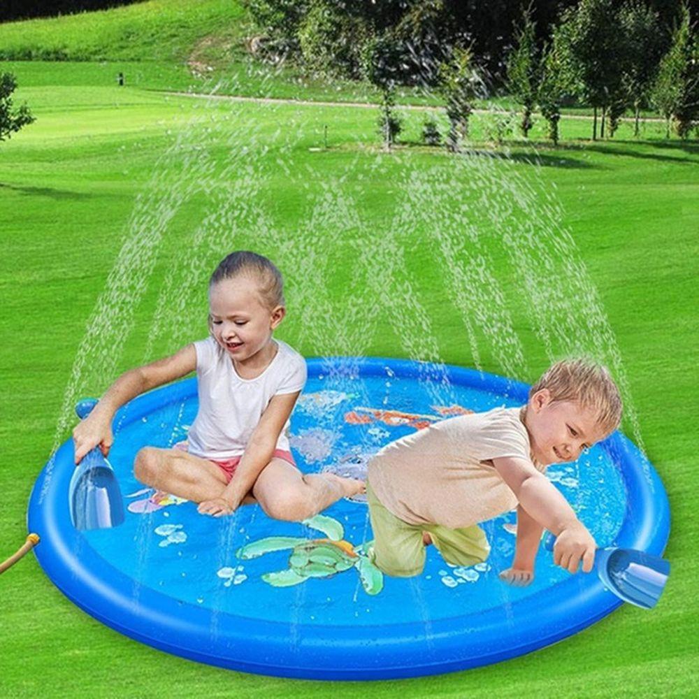 Thảm Phun Nước Hình Tròn 100 / 170CM Vui Nhộn Cho Bãi Biển Mùa Hè