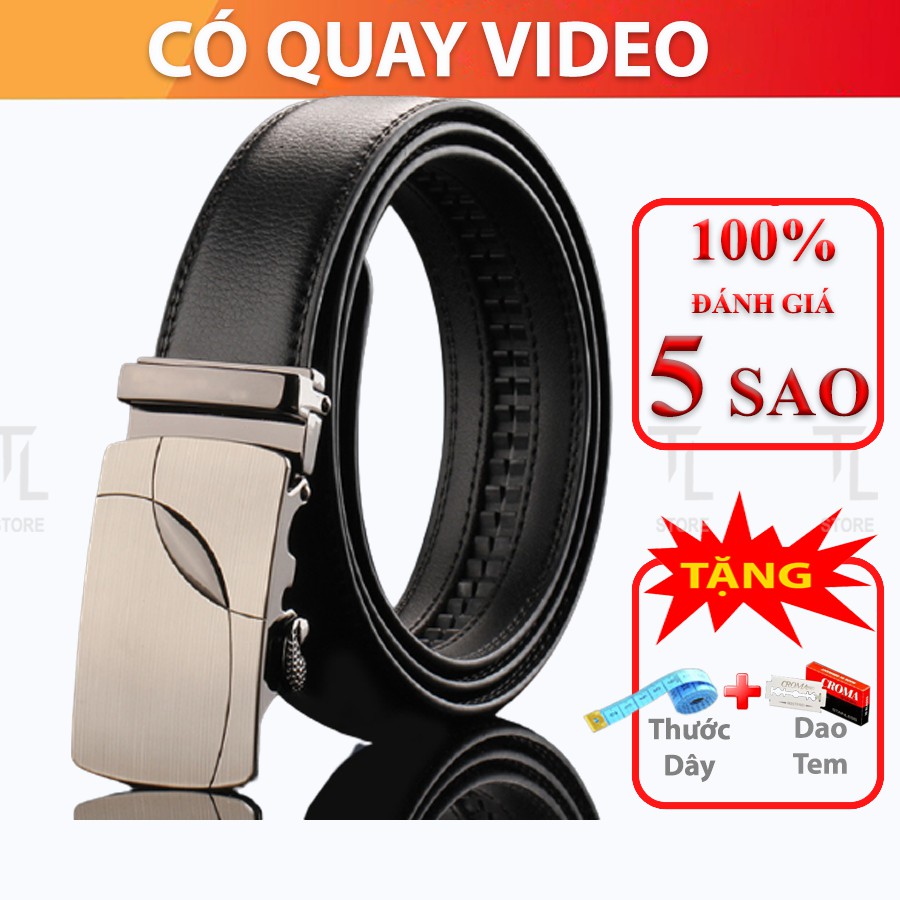 Thắt Lưng Hàng Hiệu, Dây Nịt Da Nam C01, Bản 3,5cm, Khóa Kim Loại Tự động, Phù Hợp Mặc Quần Âu, Thời Trang Công Sở