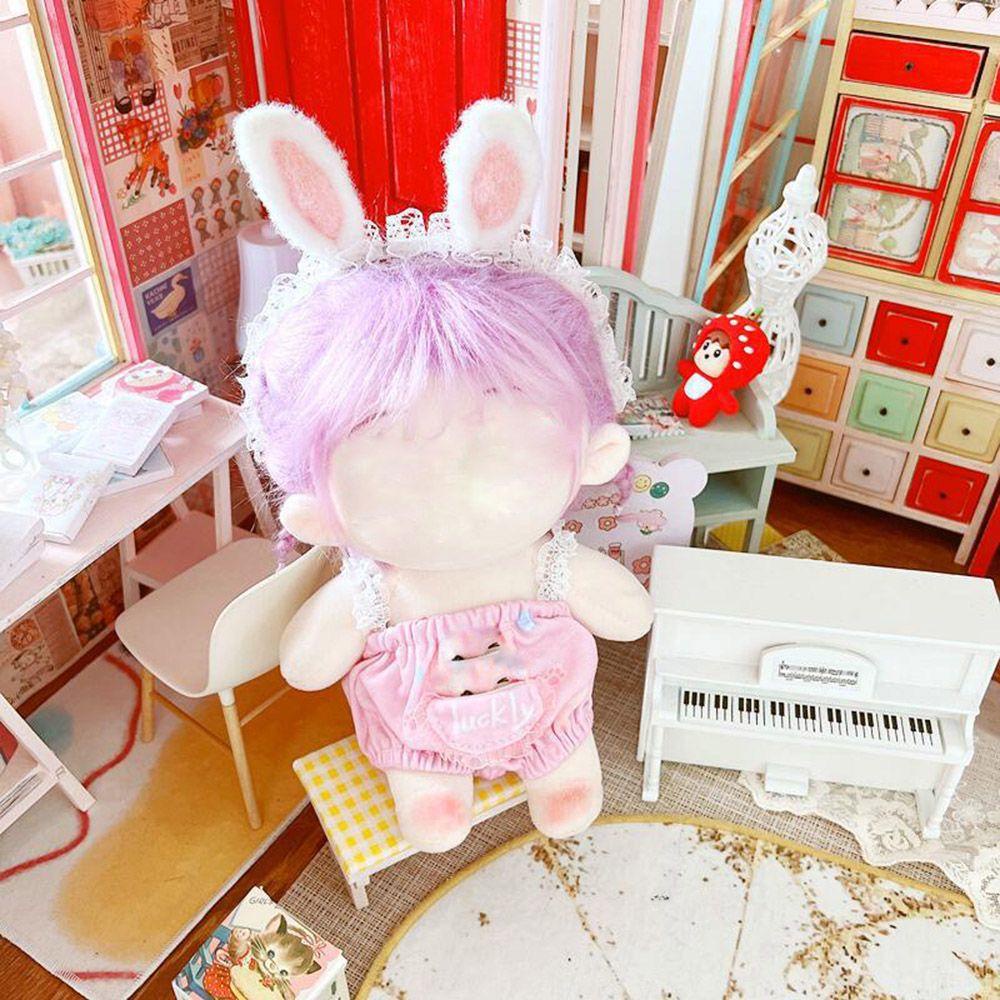 Bộ Quần Yếm Phối Ren Màu Cầu Vồng Xinh Xắn Cho Búp Bê