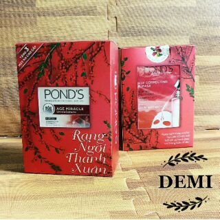Set kem và 3 mặt nạ chống lão hóa Pond's Age Miracle