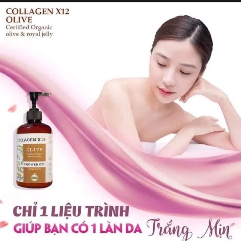 Sữa Tắm Colagien X12 Thải  Độc Trắng Da Dưỡng Ẩm Body 300ml