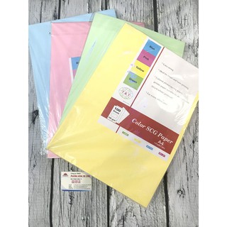 Giấy Bìa màu khổ A4 T-T. 4 màu thông dụng, Hàng chính hãng, chất lượng tốt