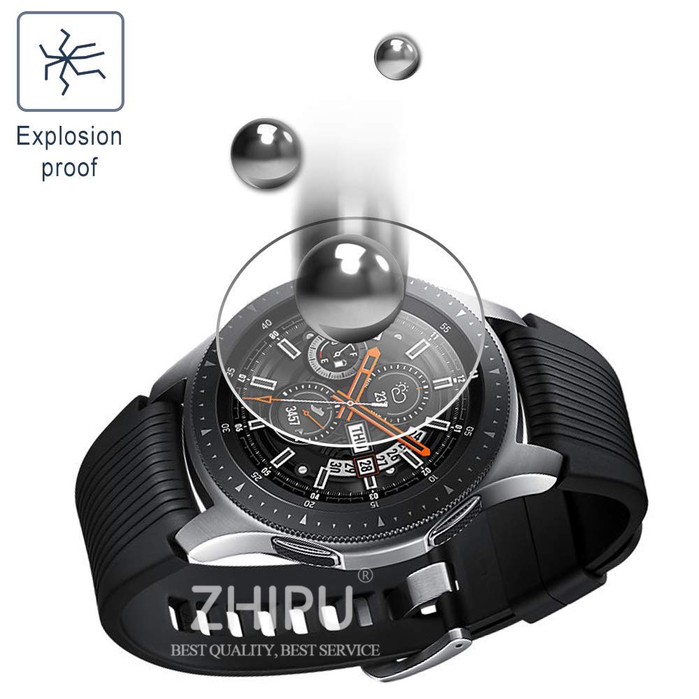 Set 2 Kính Cường Lực Bảo Vệ Màn Hình Đồng Hồ Samsung Galaxy Watch 46mm &amp; 42 mm 9h Premium Và Phụ Kiện