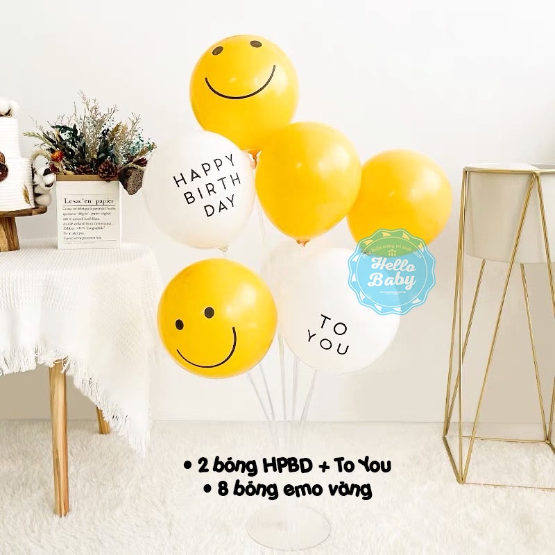 Trụ giả bóng bay 7 nhánh 70cm - 1 nhánh 38cm - 1 nhánh 70cm