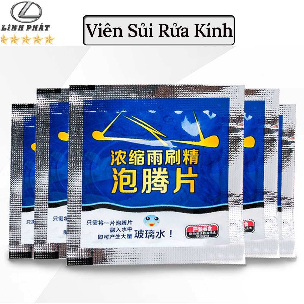 Viên Sủi Rửa Kính Ô Tô - 1 Viên - Làm Sạch Trong 1 Nốt Nhạc