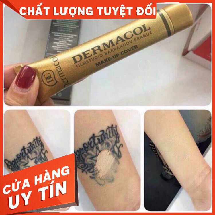(Hàng Chính Hãng) Kem nền che KHUYẾT ĐIỂM che HÌNH XĂM Dermacol Make-up Cover 30g