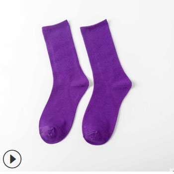 COMBO 10 ĐÔI TẤT TRƠN CAO CỔ TRỘN MÀU NGẪU NHIÊN