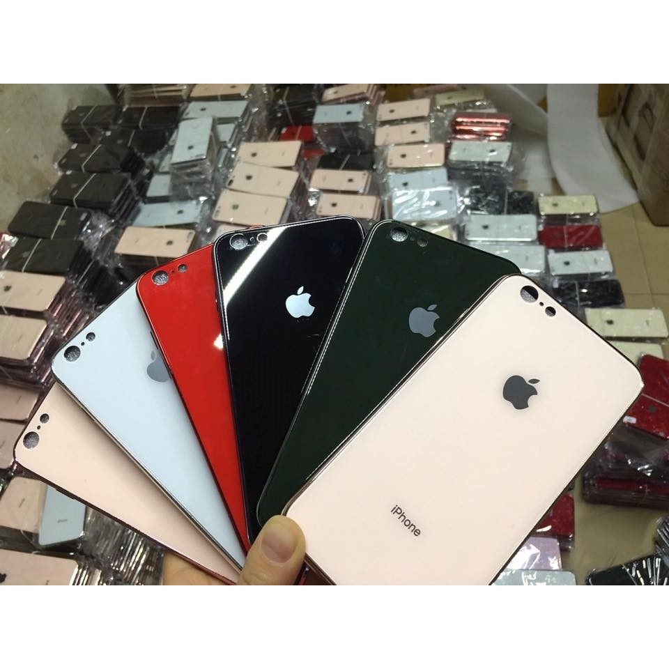 Ốp kính cường lực viền dẻo cùng màu với lưng máy full mã máy từ Iphone6 đến 12ProMax_khobuon