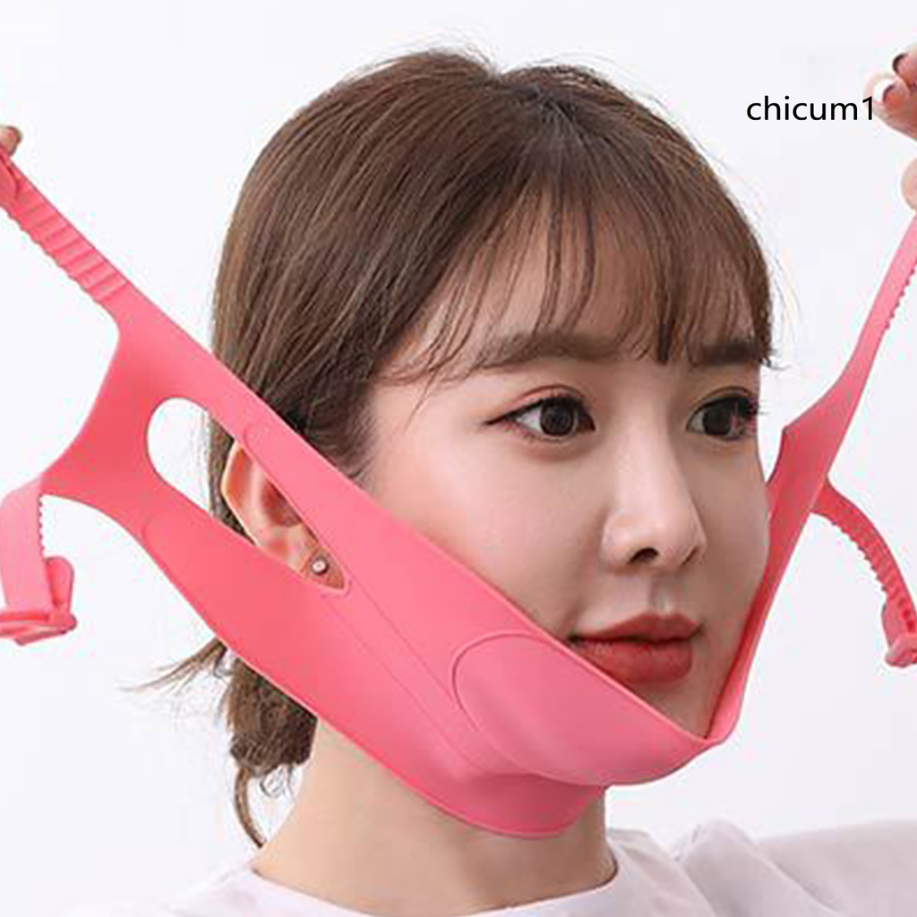 [Hàng mới về] Đai đeo làm thon gọn mặt thoáng khí điều chỉnh được tiện dụng