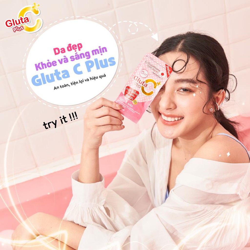 Trắng da bật Tone với Gluta C Plus - Viên uống trắng da số 01 Thái Lan