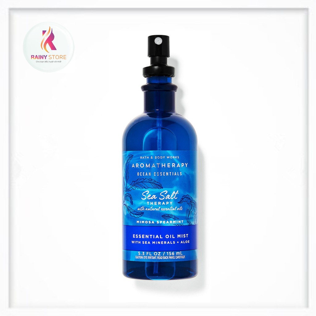 Xịt gối & xịt thơm thư giãn Bath & Body Works Aromatherapy Sea Salt Mimosa Spearmint 156ml