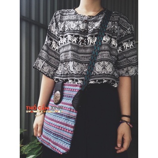 Áo thổ cẩm 3 khuy