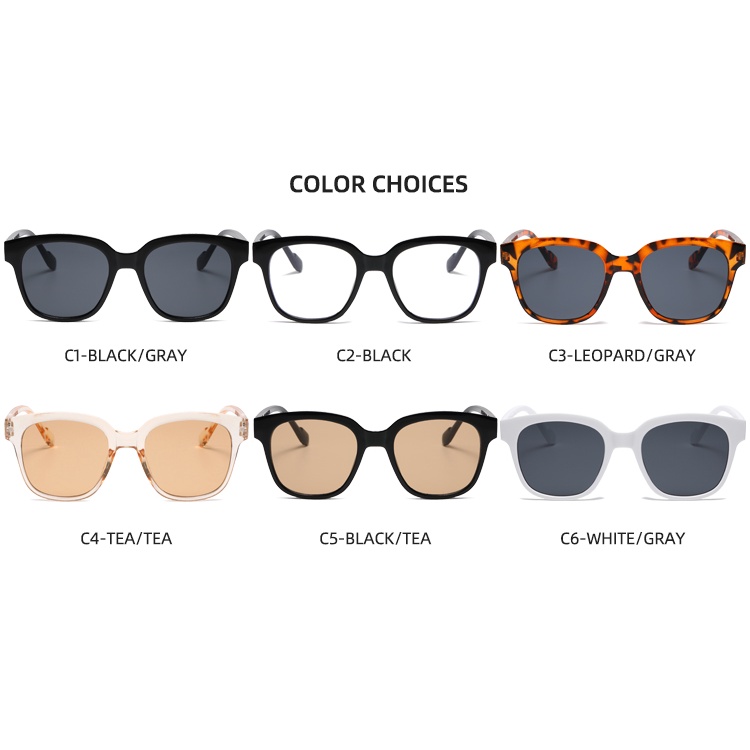 Kính mát gọng vuông phong cách đường phố Hàn Quốc thời trang