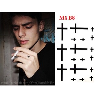 Hình xăm dán thánh giá B8