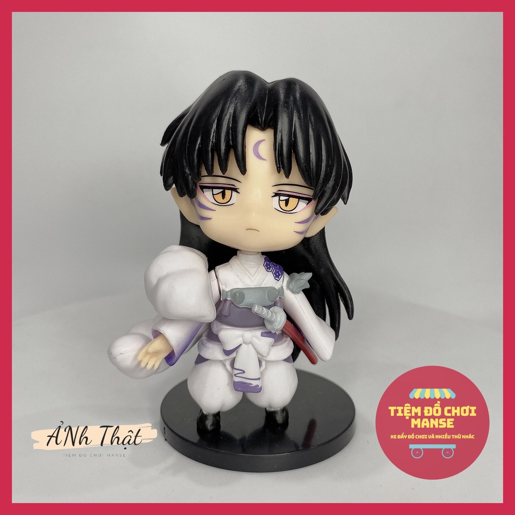 Set mô hình mẫu to 8cm Inuyasha Khuyển Dạ xoa Sesshomaru Kagome Kikyo