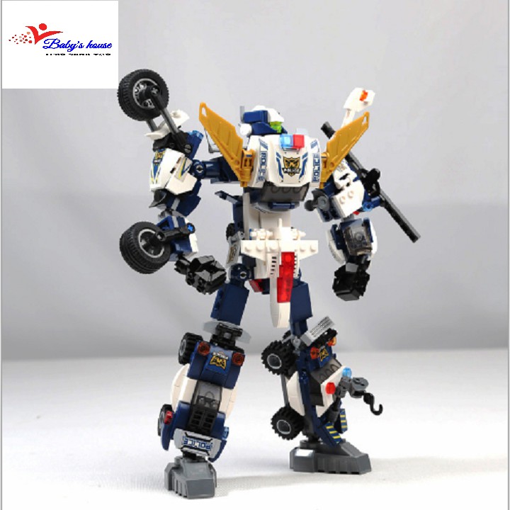 Bộ đồ chơi lắp ráp robot cảnh sát mới 41104