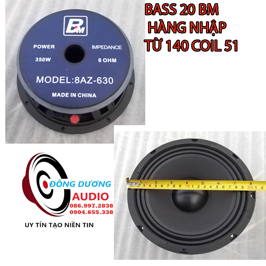 LOA NHẬP - 1 CỦ BASS 20 BM TỪ 140 COIL 51 GÂN VẢI - DÒNG LOA KARAOKE