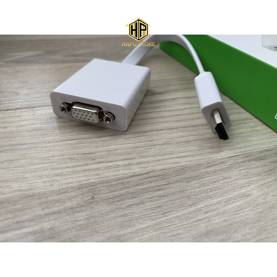 Cáp chuyển HDMI sang VGA Ugreen 40247 có Audio, nguồn phụ cao cấp - Hapustore