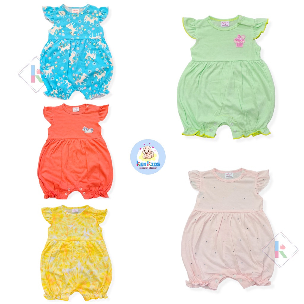 COMBO 5 Bodysuit - Body đùi nhiều màu cho bé gái BabyWear - 5 Bộ