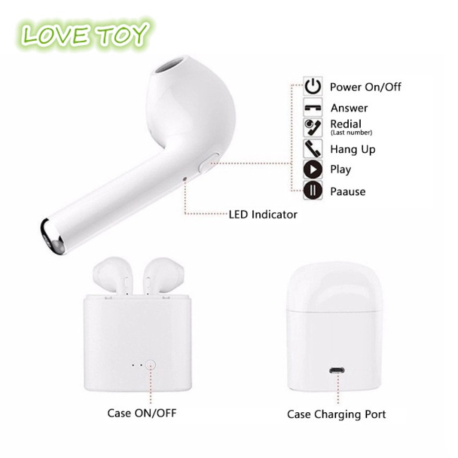 Tai nghe không dây Nkodok i7 Tws kết nối Bluetooth 5.0 kèm hộp sạc