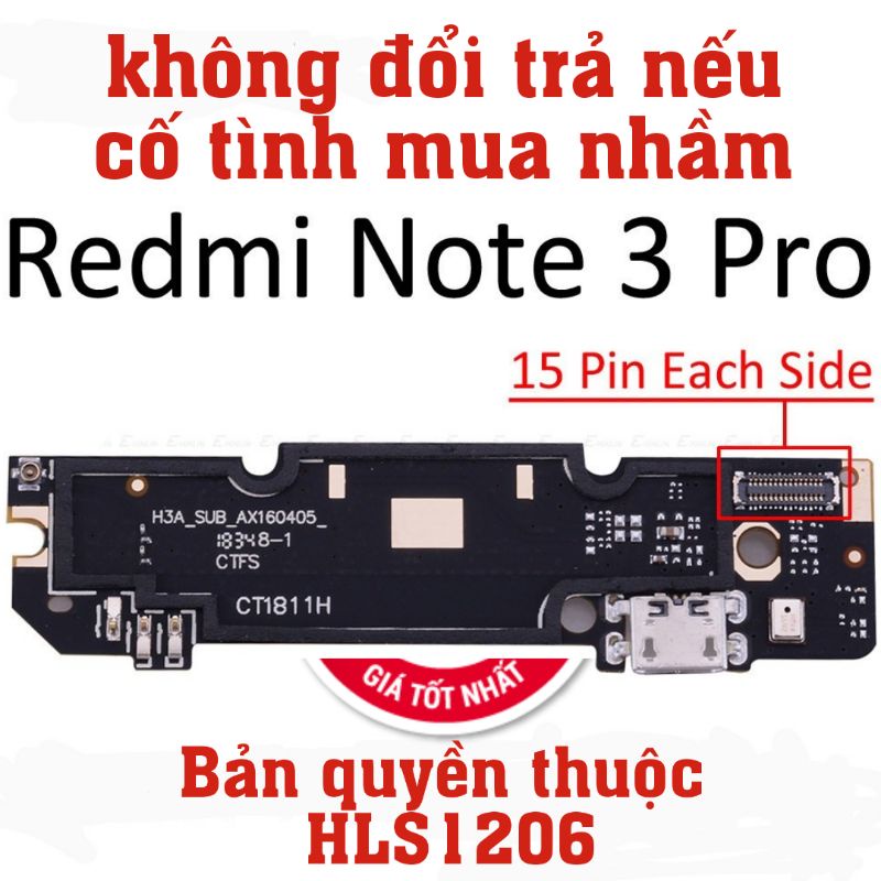 Cụm chân sạc Xiaomi Note 3 Pro hàng chuẩn