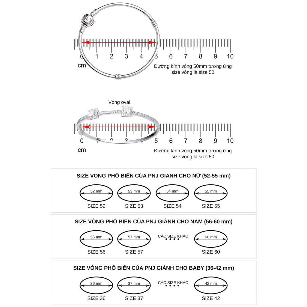 Vòng tay trẻ em Bạc đính đá Sythentic PNJSilver ZT00H000001