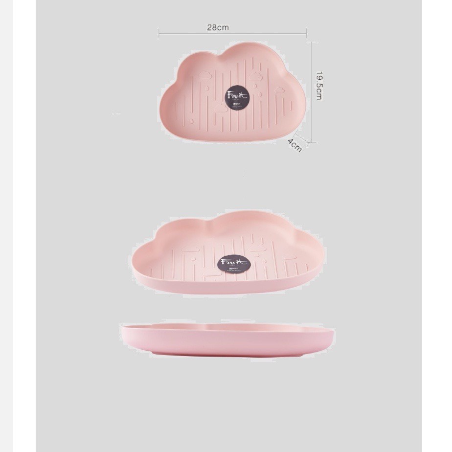 Khay ăn dặm Ô tô / Đám mây ngộ nghĩnh cho bé trai bé gái, khay hoa quả - AD11