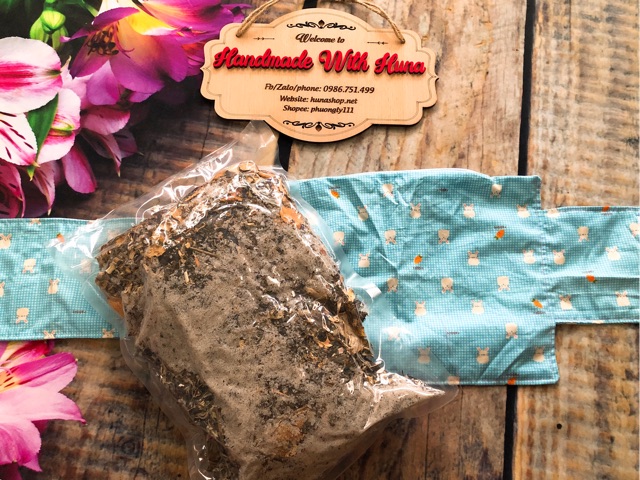 Set muối thảo dược kèm đai quấn muối/ cốt nghệ gừng hạ thổ | BigBuy360 - bigbuy360.vn