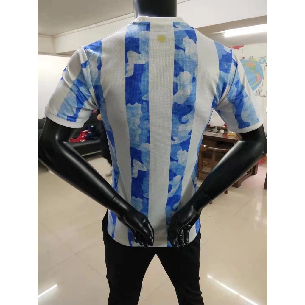 Áo Thun Bóng Đá Đội Tuyển Argentina 2021 s-2xl * Hàng Có Sẵn/ Được Đóng Hộp Ngày mai*