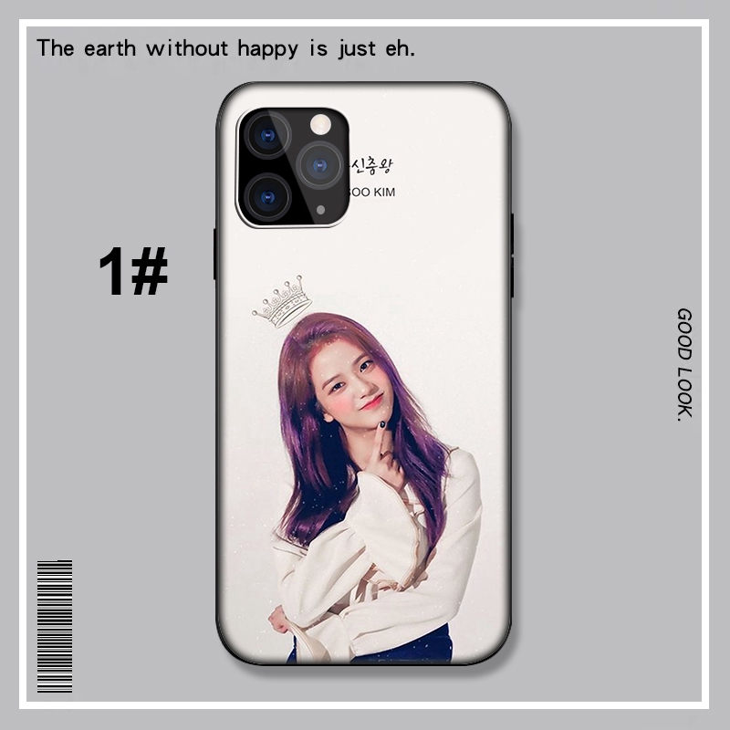 Ốp điện thoại mềm in ảnh chụp Blackpink Jisoo LU15 dành cho iPhone X XR XS Max 6 6s 7 8 Plus 5 5s SE SE2 2020