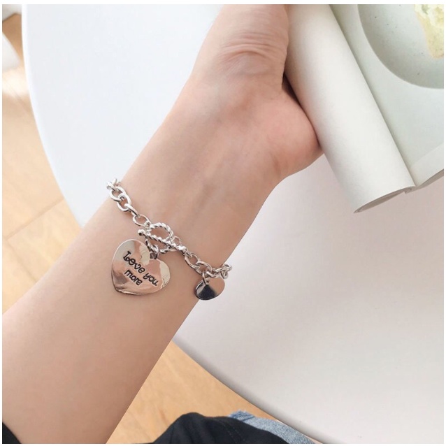 Vòng trái tim phong cách Hàn Quốc dễ thương - pk54