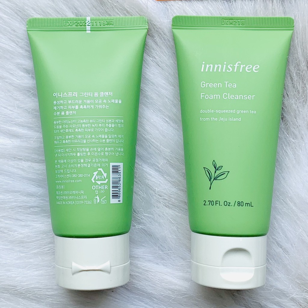 Sữa Rửa Mặt Trà Xanh Innisfree Green Tea Cleansing Foam 80ml