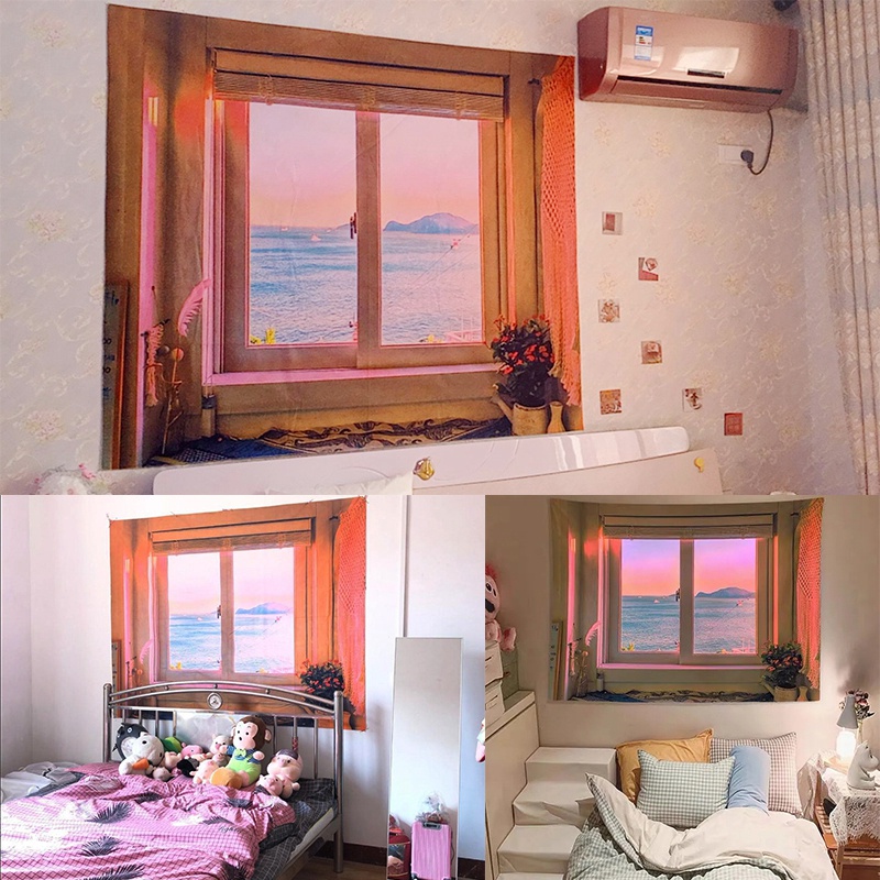 Thảm treo tường trang trí hình phong cảnh sáng tạo