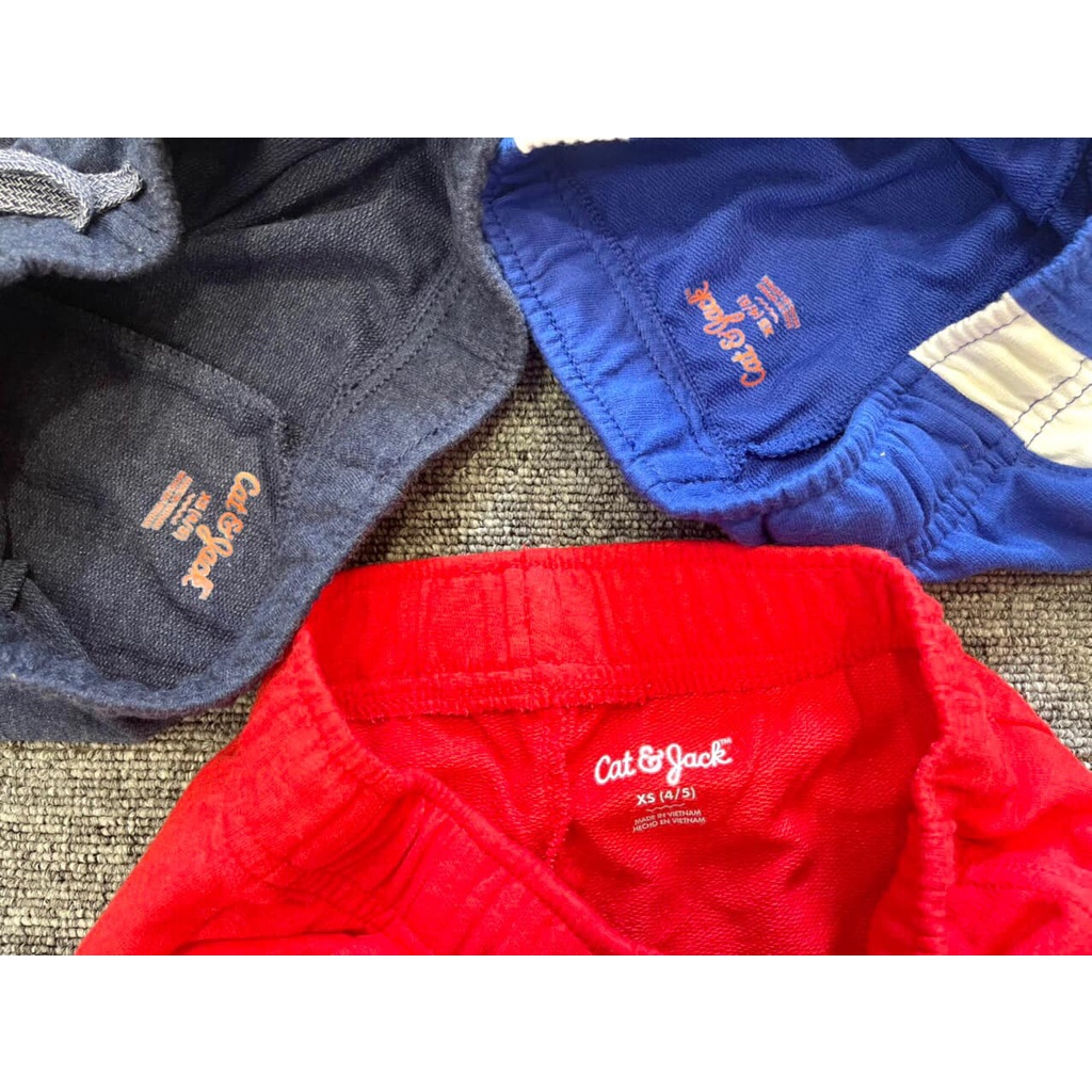 Quần Sooc cotton da cá bé trai Cat&Jack việt nam xuất khẩu dư xịn size 1-5 tuổi giao màu ngẫu nhiên