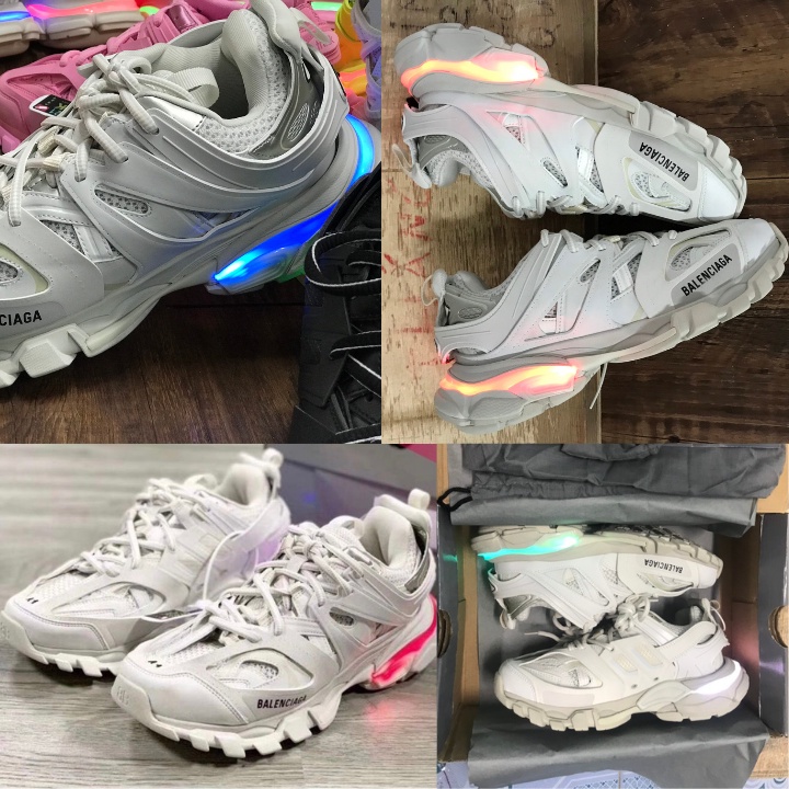 TRACK LED 7 MÀU ĐÈN 2 CHẾ ĐỘ NHÁY - GIÀY THỂ THAO SNEAKERS NAM NỮ BALENCIGA TRACK 3.0 BẢN LED