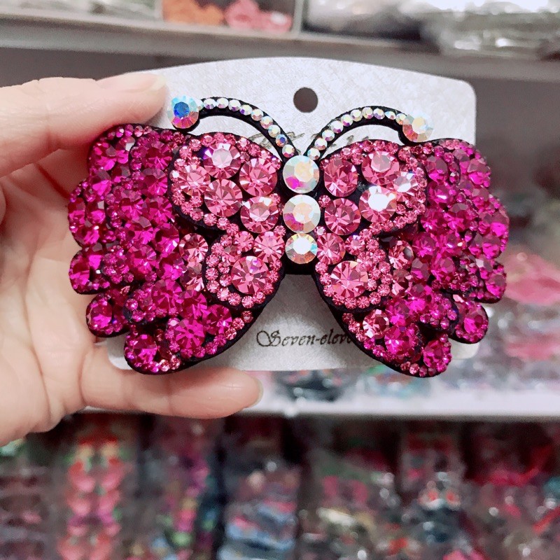 Sỉ 5 cặp đuôi đính đá cao cấp hình con bướm