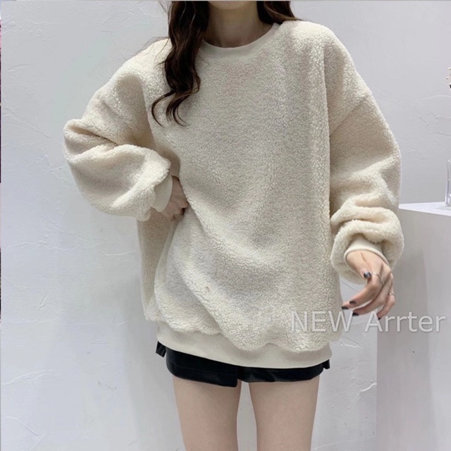 Áo nỉ bông lông cừu siêu dày ấm hot 2020