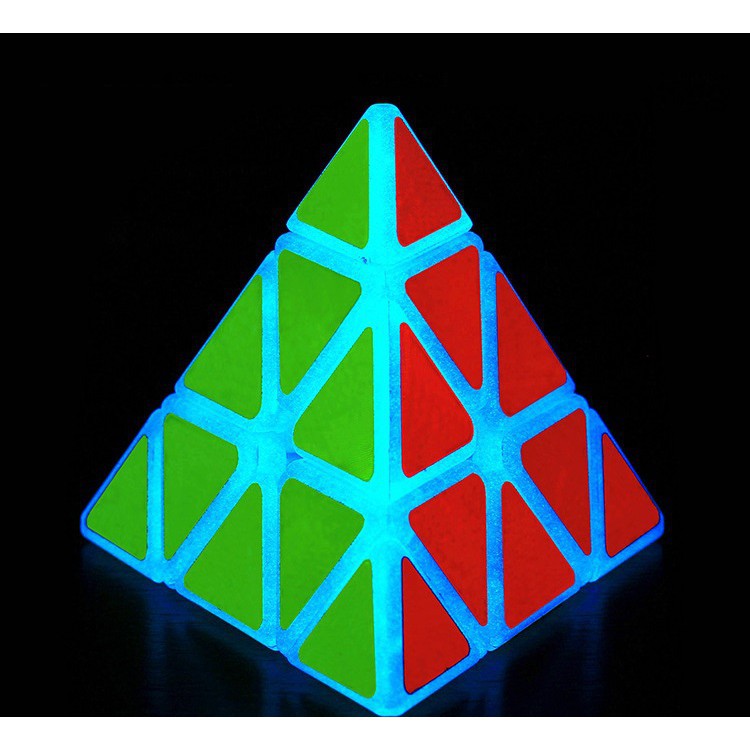 ❤️ HOTSALE ❤️ Đồ chơi Rubik Z-Cube DẠ QUANG phát sáng Pyramix Tam Giác HM0419 CAO CẤP